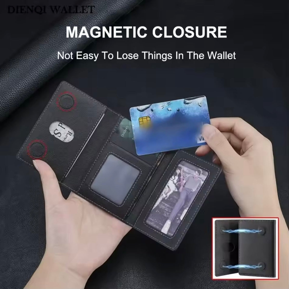 Slim Tri-Fold MagSafe Wallet With Stand
