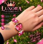 Luxora Aurora Gemstone Cuff Watch ( 7 Days Return Policy)