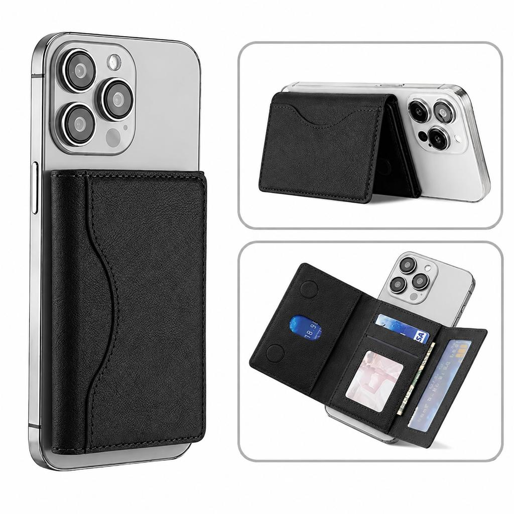 Slim Tri-Fold MagSafe Wallet With Stand