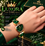 Luxora Aurora Gemstone Cuff Watch ( 7 Days Return Policy)