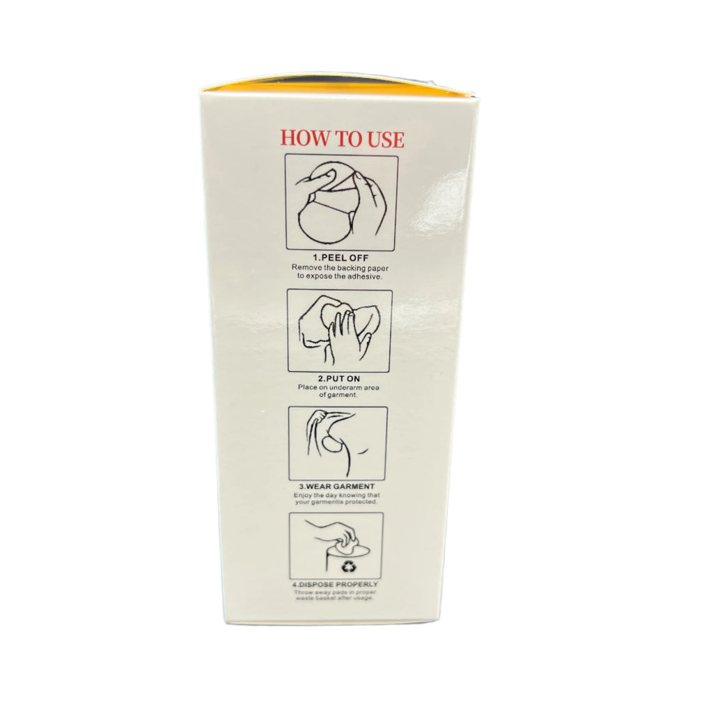 Pack of 12 Breathable Ultra thin Underarm Sweat Pads-Disposable