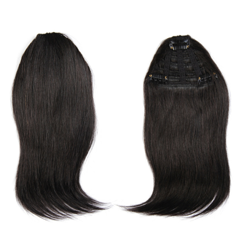 Remeehi Natural Human Hair Extension Clip In Front Hair Bangs Fringe human Straight Hair
